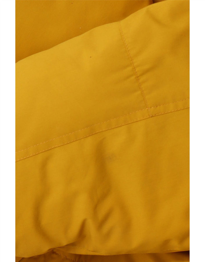 Edelweiss Mens Hooded Padded Jacket UK 40 Large Yellow Polyester