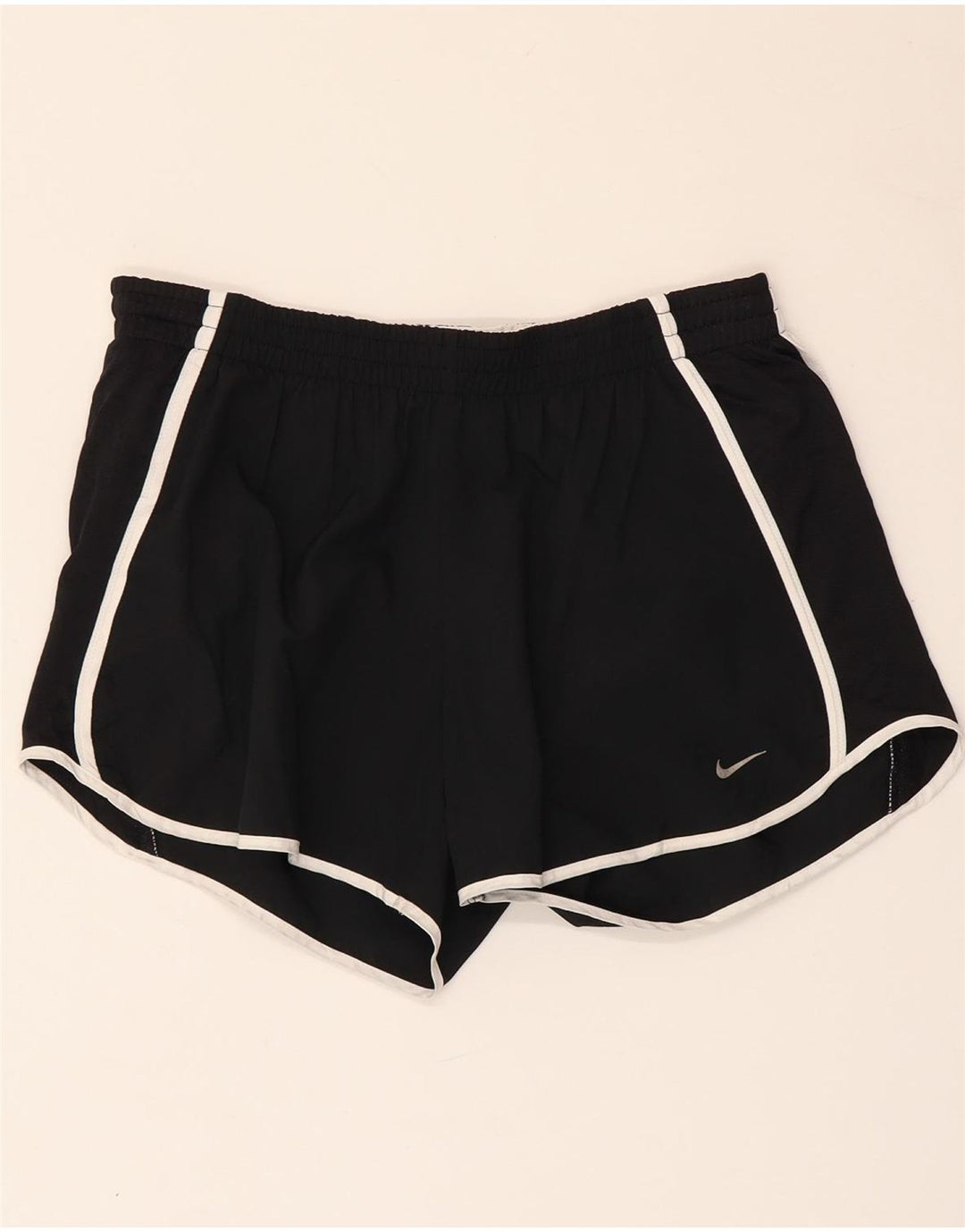 NIKE Womens Dri Fit Sport Shorts UK 12/14 Medium Black Polyester