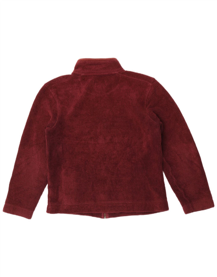 Marks & Spencer Mens Regular Fit Fleece Jacket UK 36 Small Burgundy