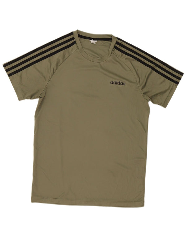 Adidas Mens T-Shirt Top Small Green