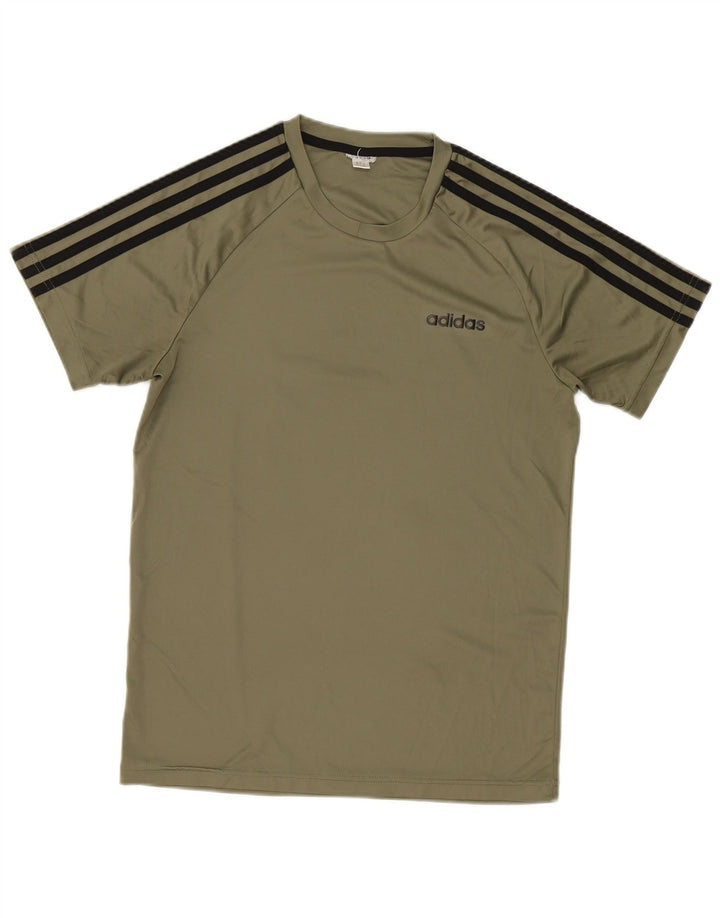 Adidas Mens T-Shirt Top Small Green