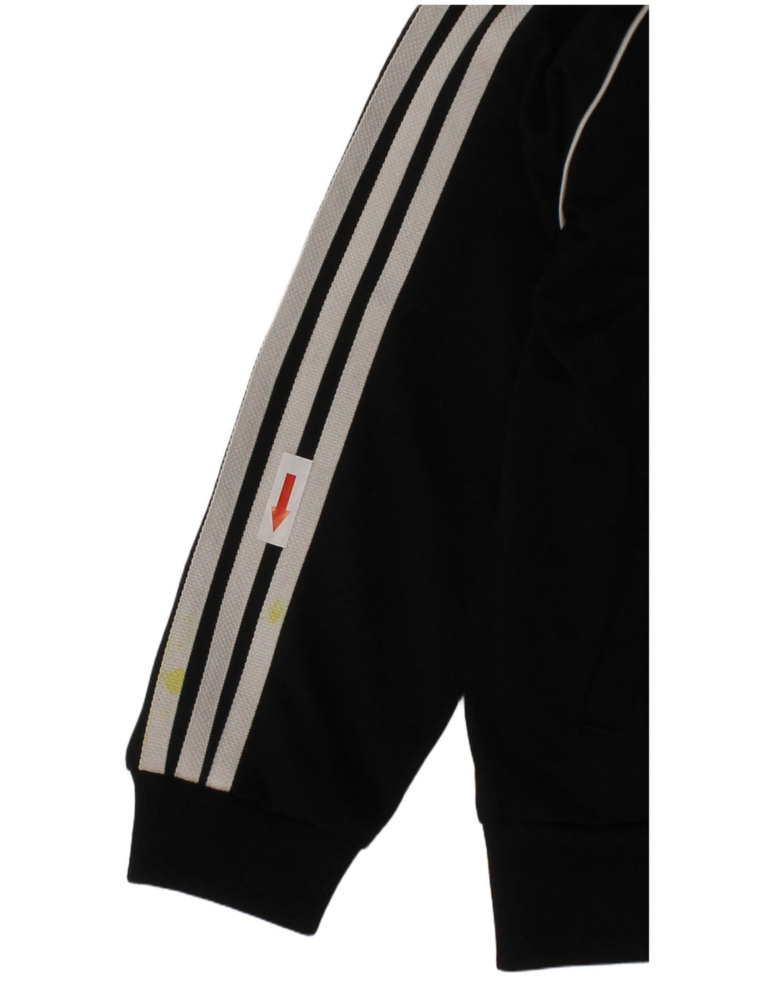 Adidas Boys Tracksuit Top Jacket 2-3 Years Black Polyester