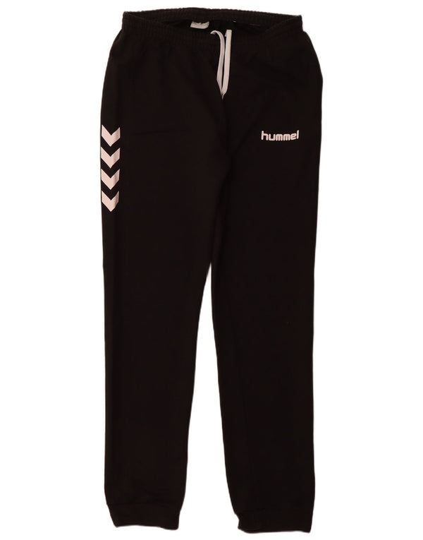 HUMMEL Mens Graphic Tracksuit Trousers Joggers Large  Black Cotton
