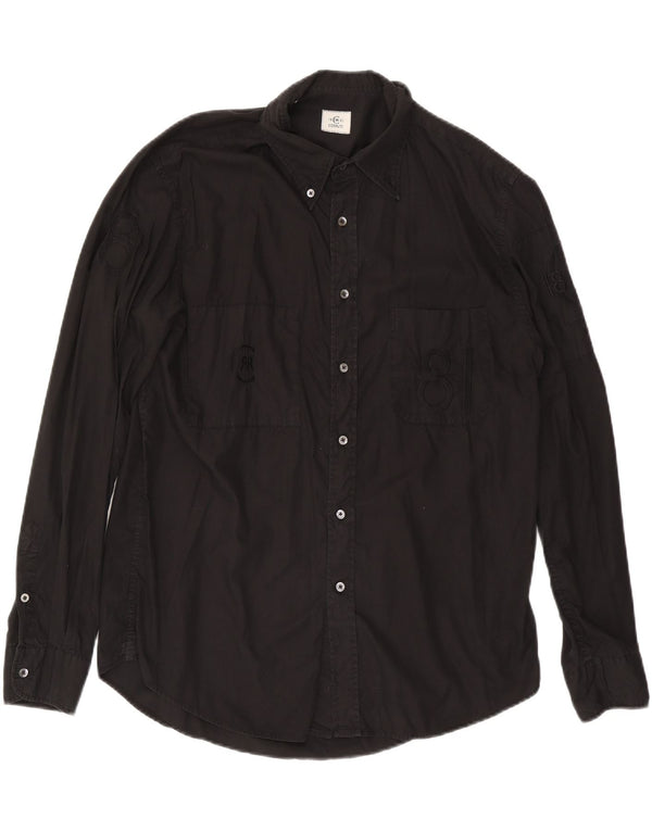 CERRUTI 1881 Mens Graphic Shirt XL Black