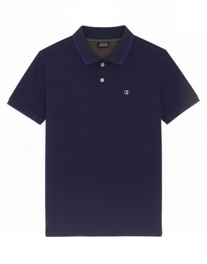 Champion Mens Polo Shirt Medium Navy Blue