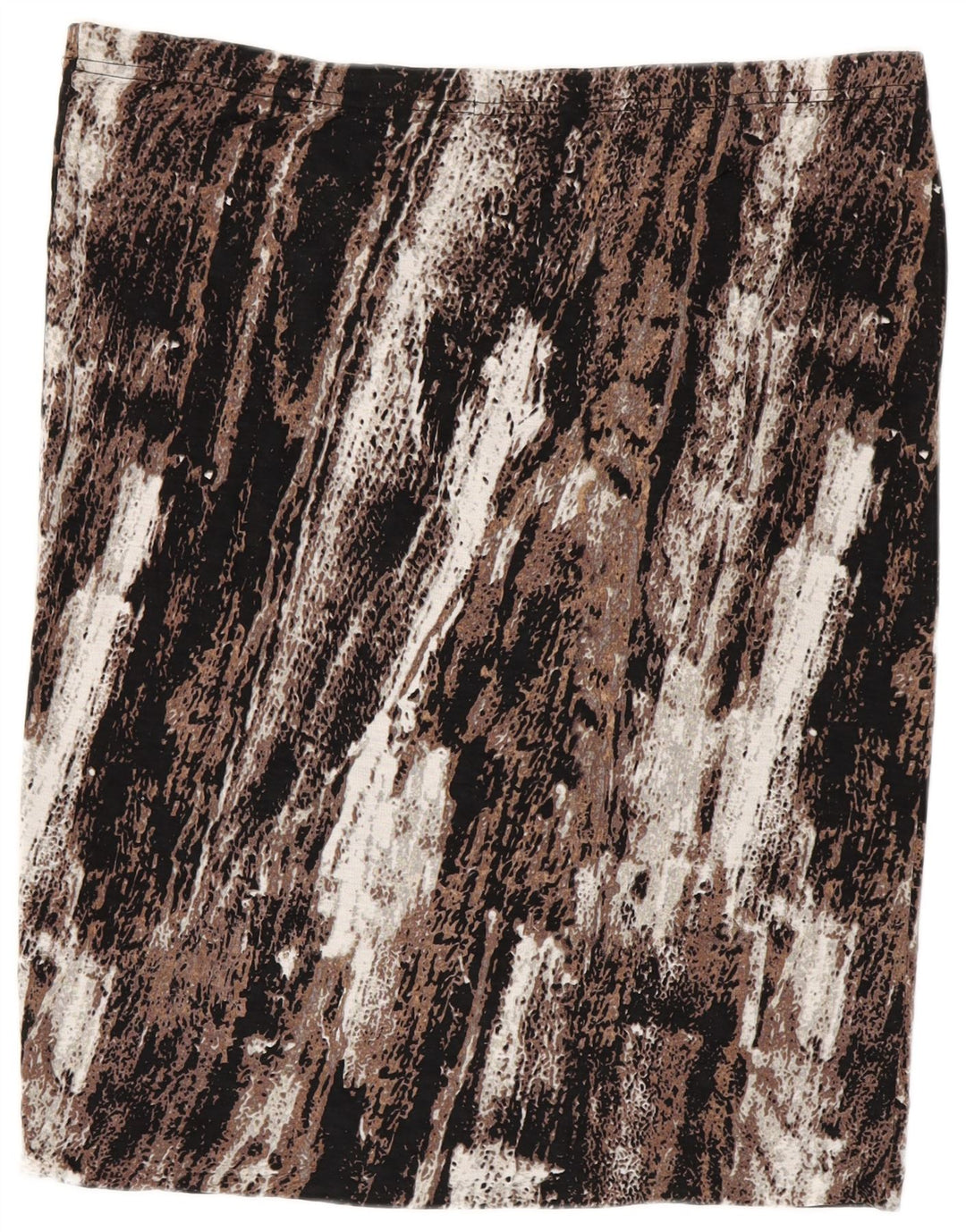 MOSSIMO Womens Straight Skirt 2XL W40 Brown Colourblock Rayon