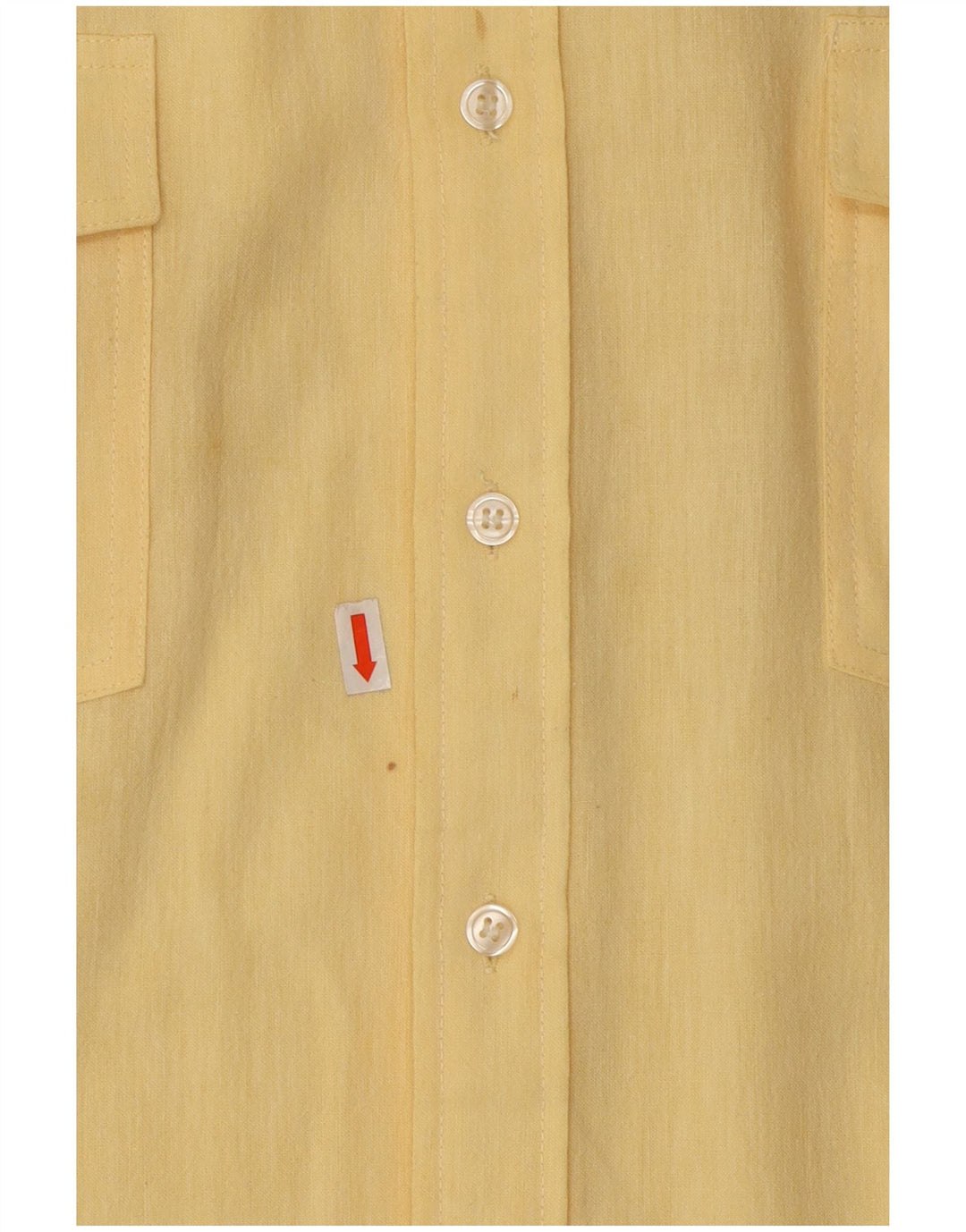 ARIZONA JEANS Mens Shirt Size 45/46 XL Yellow Cotton