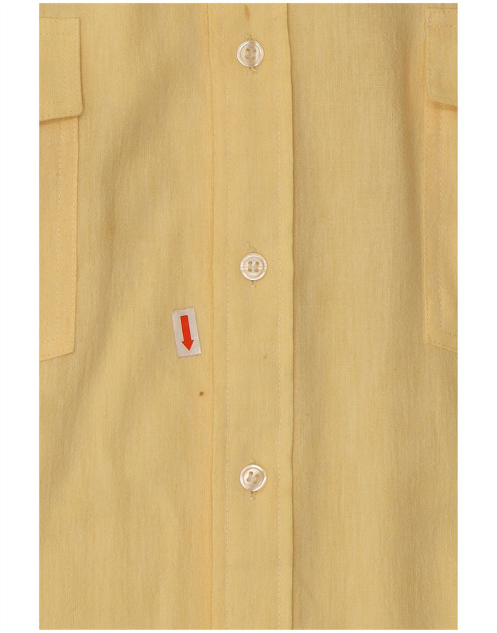 ARIZONA JEANS Mens Shirt Size 45/46 XL Yellow Cotton