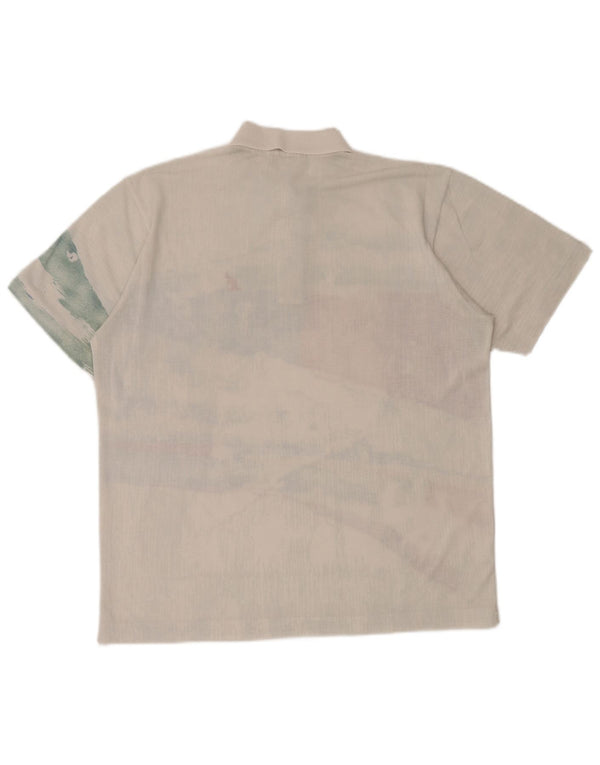 AUSTRALIAN L'ALPINA Mens Polo Shirt IT 40 Medium Off White