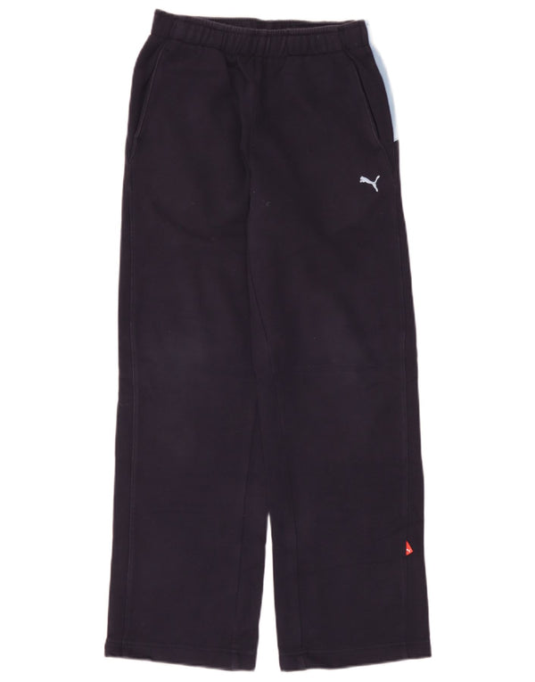 Puma Boys Tracksuit Trousers 11-12 Years  Navy Blue Colourblock Cotton