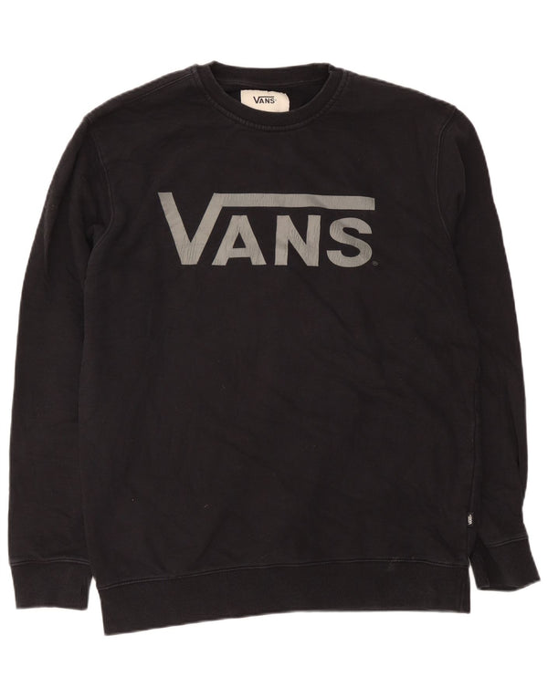 Vans Mens Graphic Sweatshirt Jumper XL Black Cotton