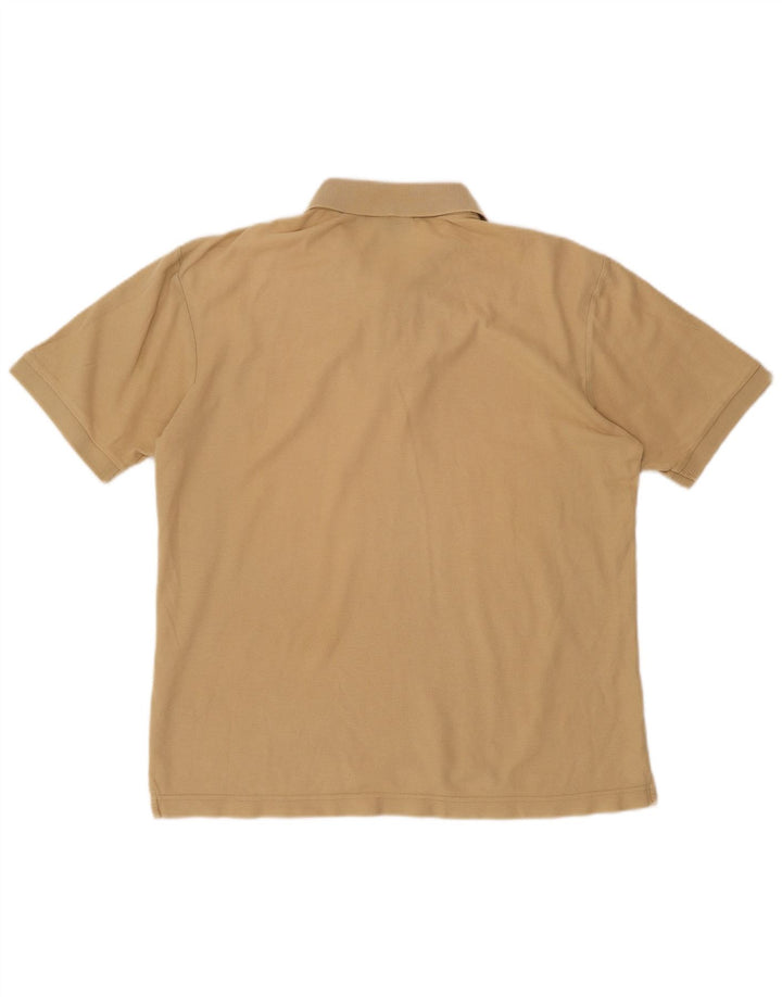 Fila Mens Short Sleeve Regular Fit Polo Shirt Medium Beige