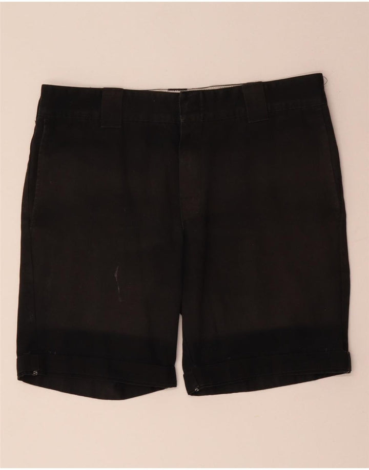 DICKIES Mens Chino Shorts W34 Large  Black Cotton