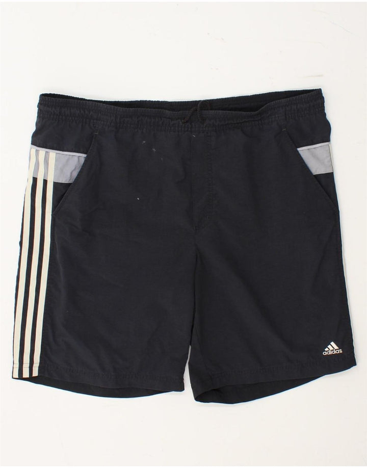 Adidas Mens Swimming Shorts Medium  Navy Blue Colourblock Polyamide