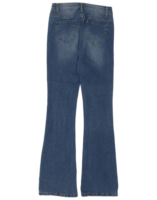 Libero Womens Slim Flared Jeans Medium W27 L31 Blue Cotton