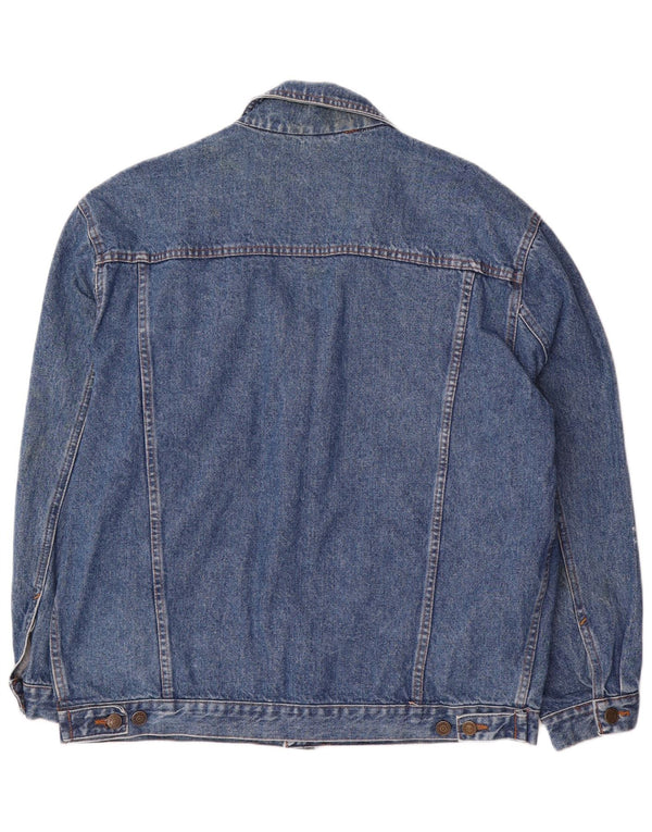 Wampum Mens Denim Jacket UK 40 Large Blue Cotton