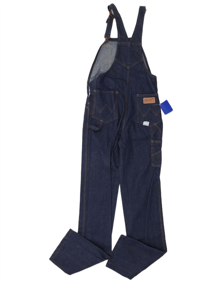 WRANGLER Mens Dungarees Straight Jeans W29 L36 Navy Blue Cotton