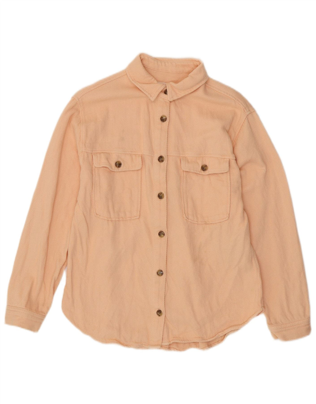 ZARA Girls Flannel Shirt 13-14 Years Pink Cotton