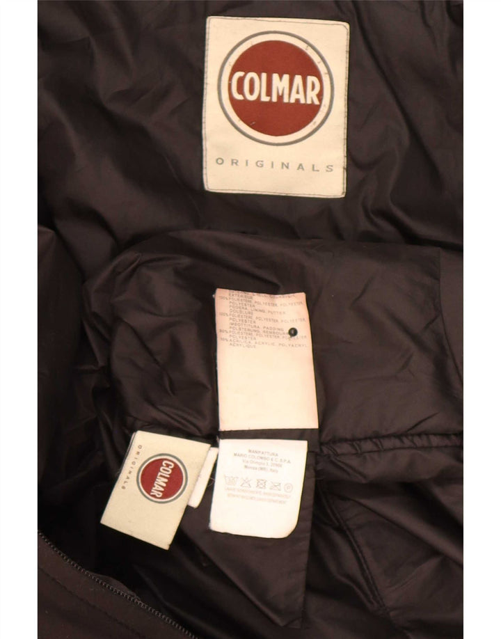 Colmar Mens Hooded Padded Jacket IT 54 Large Black Polyester