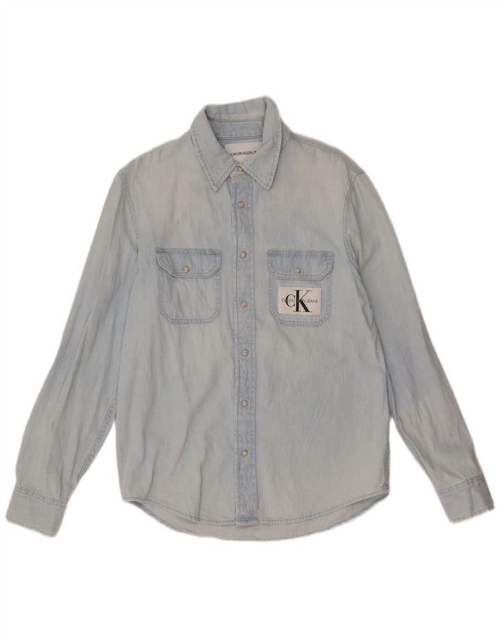 Calvin Klein Jeans Mens Denim Shirt Small Blue