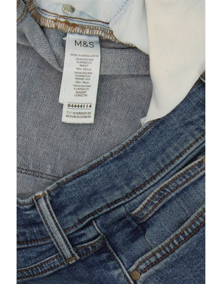 Marks & Spencer Mens Straight Jeans W40 L29 Blue Cotton
