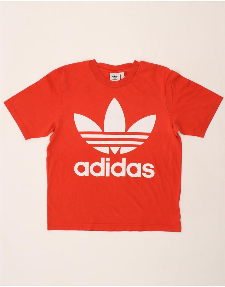 ADIDAS Mens Graphic T-Shirt Top Medium Orange Cotton Vintage Adidas and Second-Hand Adidas from Messina Hembry 