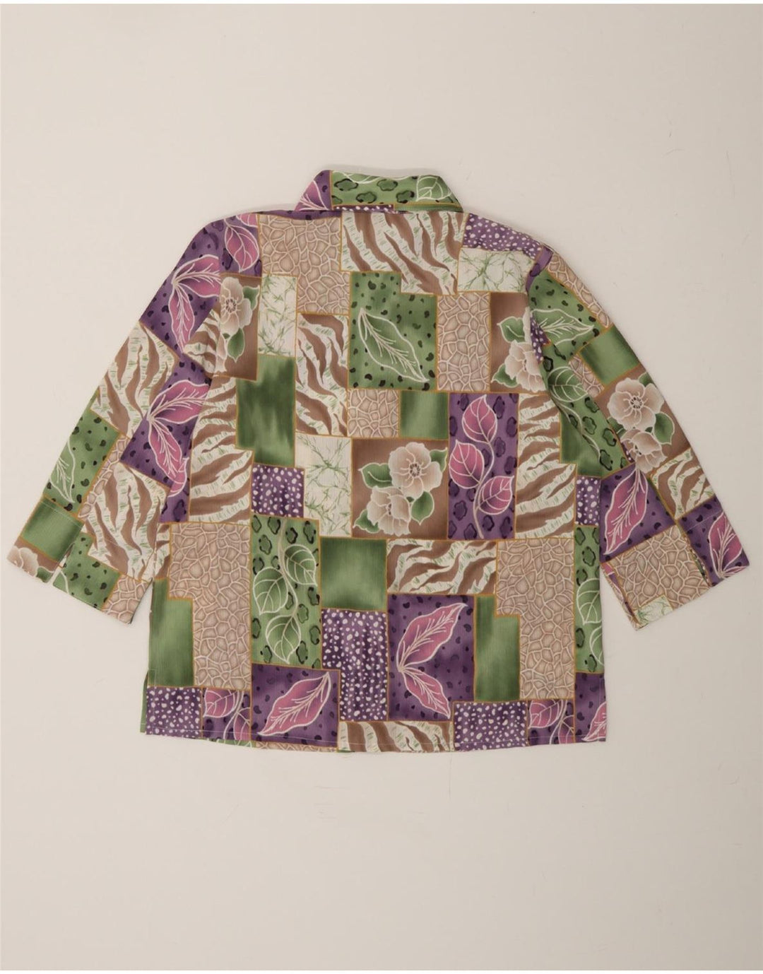 ALLISON DALEY Womens Shirt Blouse US 8 Medium Multicoloured Floral Vintage Allison Daley and Second-Hand Allison Daley from Messina Hembry 