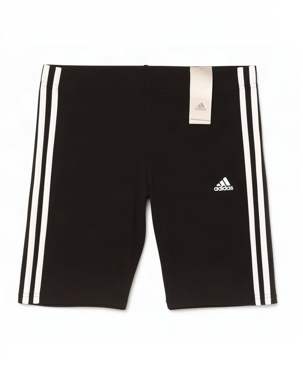 Adidas Womens Sport Shorts UK 12/14 Medium Black Cotton