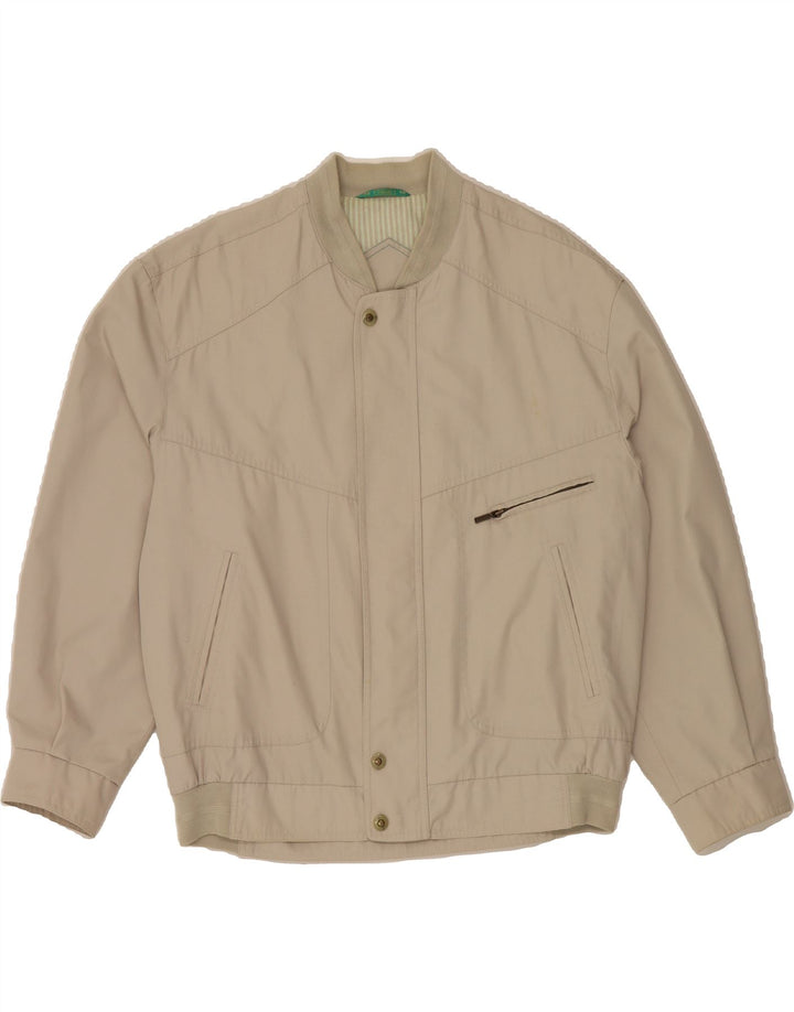CANDA Mens Bomber Jacket IT 52 XL Beige Cotton Vintage Canda and Second-Hand Canda from Messina Hembry 
