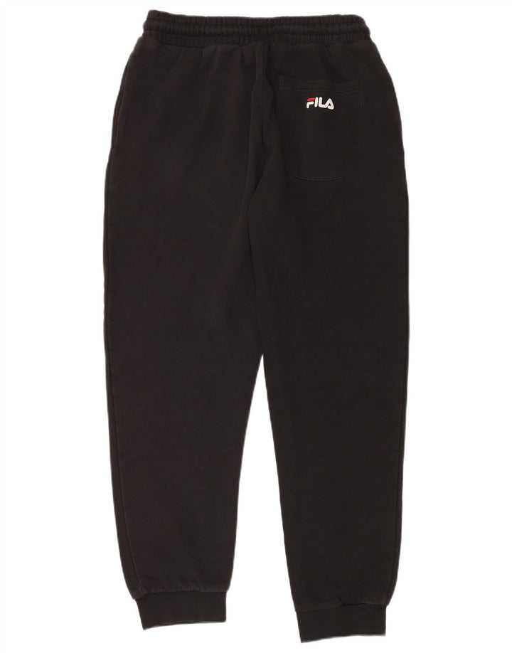 Fila Mens Tracksuit Trousers Joggers Large  Black Cotton