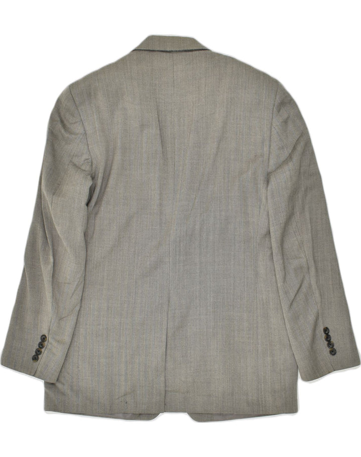 NAUTICA Mens 2 Button Blazer Jacket UK 40 Large Grey Striped | Vintage Nautica | Thrift | Second-Hand Nautica | Used Clothing | Messina Hembry 