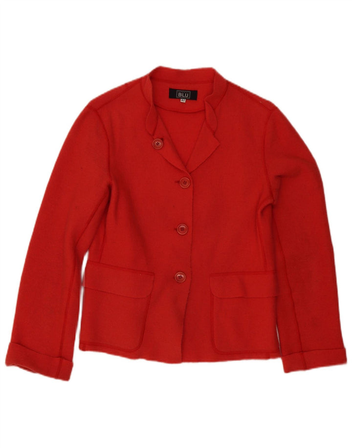 Alberto Aspesi Womens 3 Button Blazer Jacket IT 42 Medium Red Wool