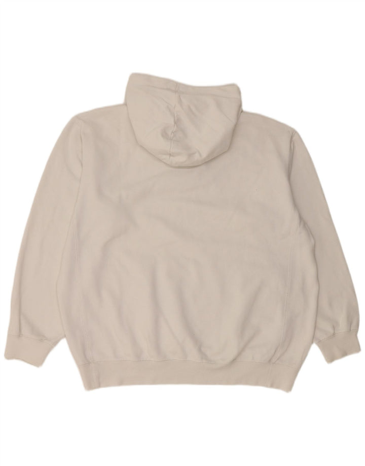 NIKE Mens Hoodie Jumper UK 45/47 XL White Cotton