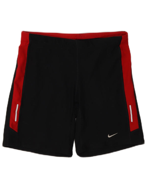 Nike Womens Dri Fit Sport Shorts UK 18 XL Black Colourblock Polyester