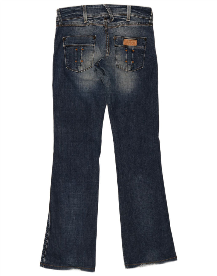 WRANGLER Womens Iris Bootcut Jeans W28 L34 Blue Cotton