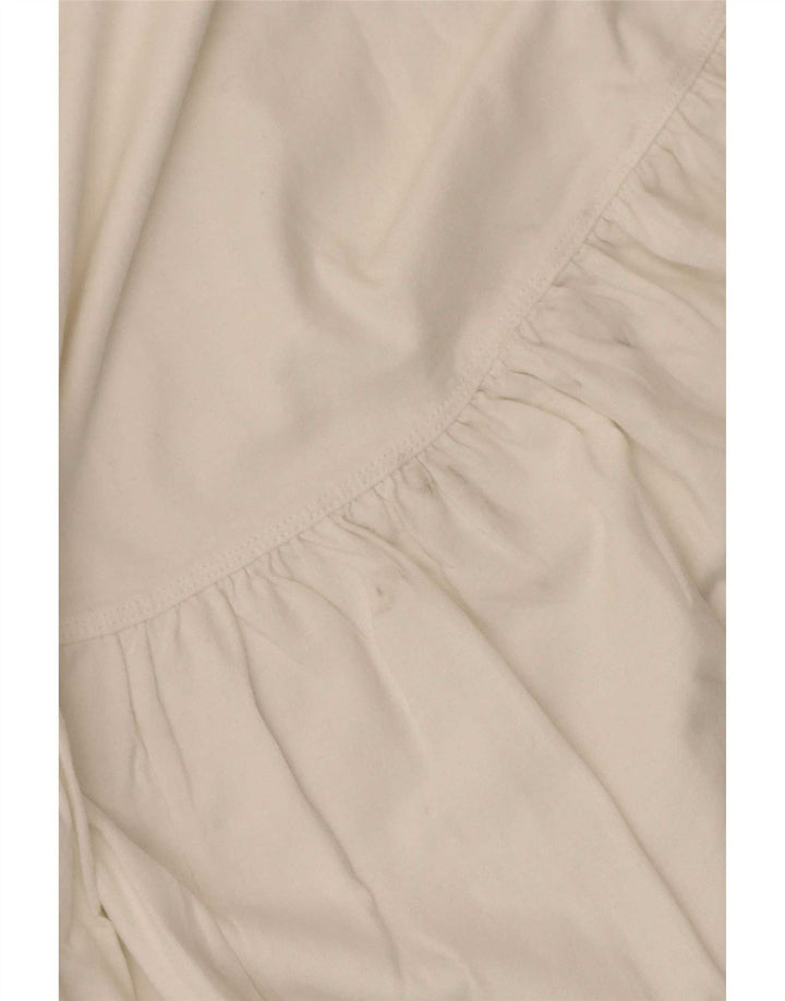 Zara Womens Oversized Blouse Top UK 10 Small White Cotton