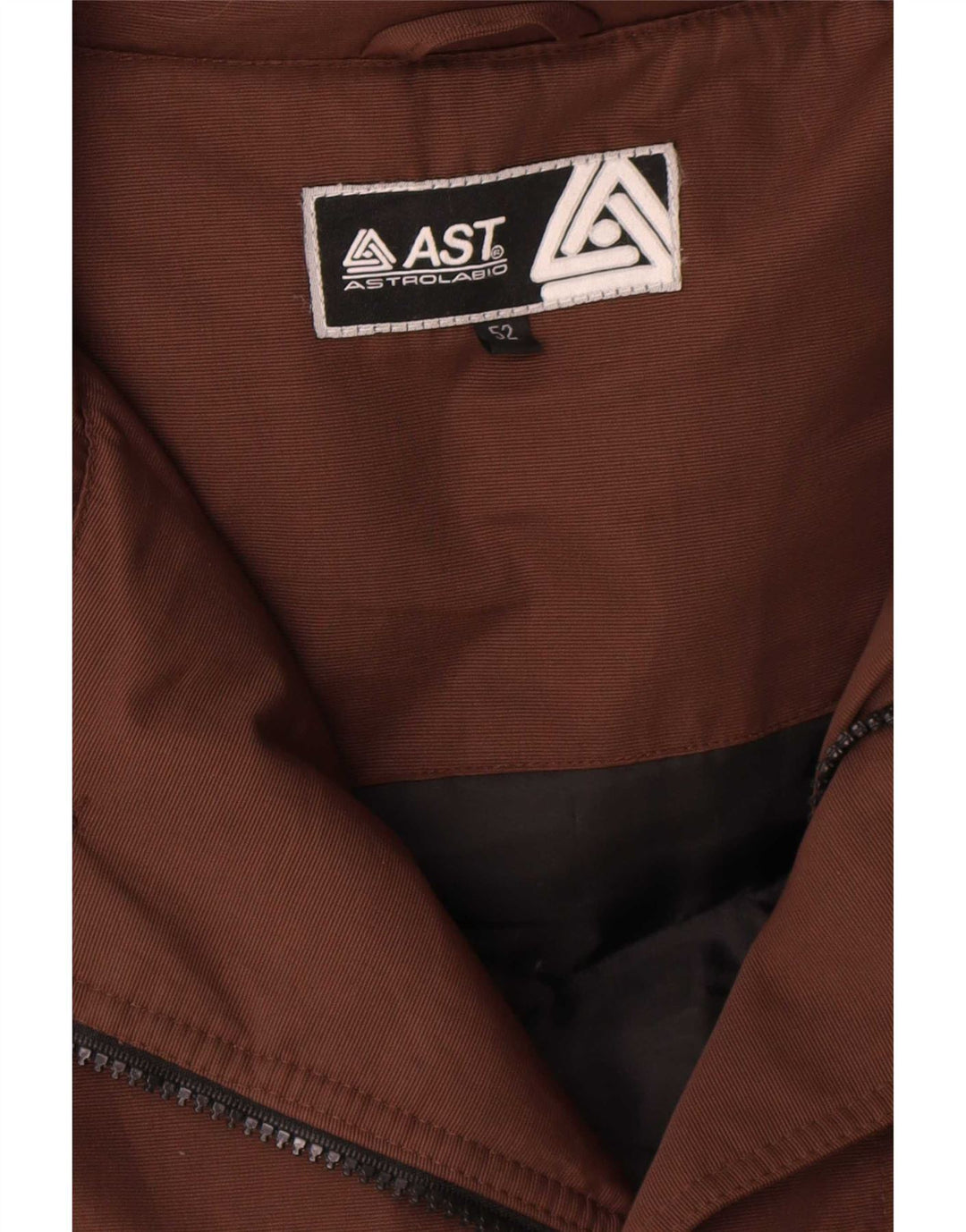Astrolabio Mens Hooded Padded Coat IT 52 XL Brown Polyamide