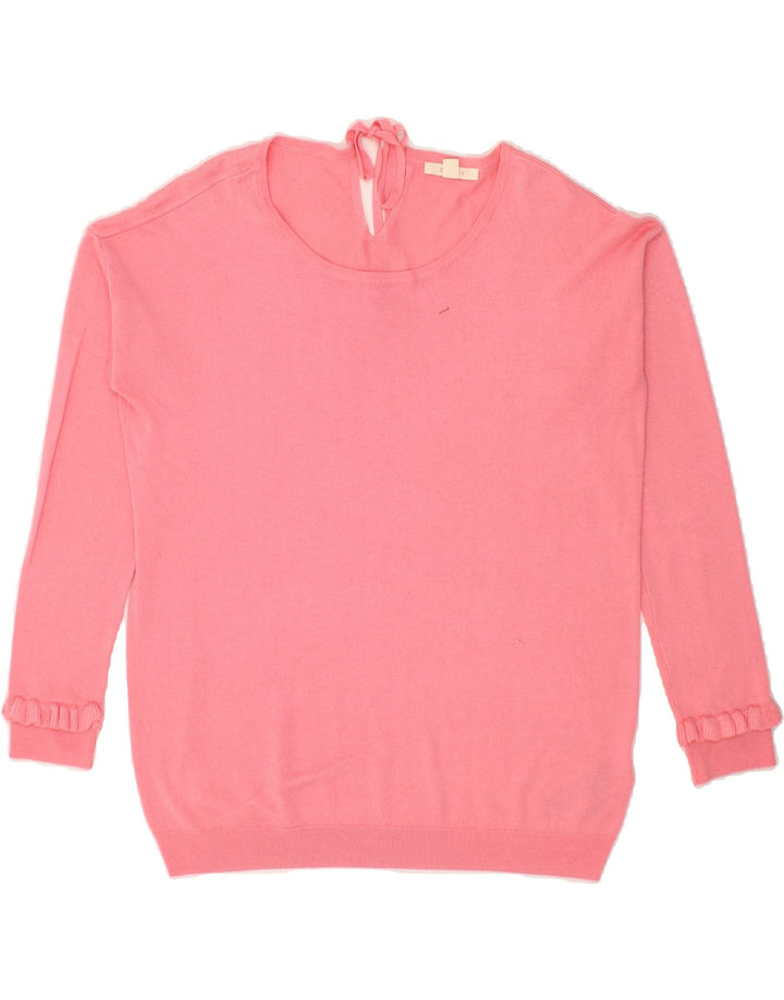 ESPRIT Womens Boat Neck Jumper Sweater UK 16 Large Pink Polyester Vintage Esprit and Second-Hand Esprit from Messina Hembry 