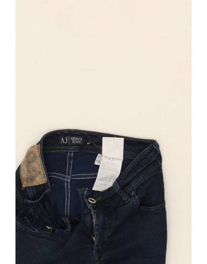 ARMANI Womens Slim Jeans W25 L27  Navy Blue Cotton Vintage Armani and Second-Hand Armani from Messina Hembry 
