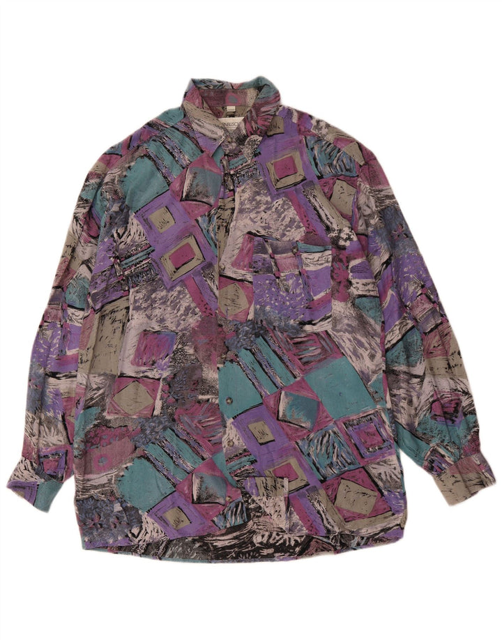 DORNBUSCH Mens Shirt Size 39/40 Medium Multicoloured Patchwork Viscose