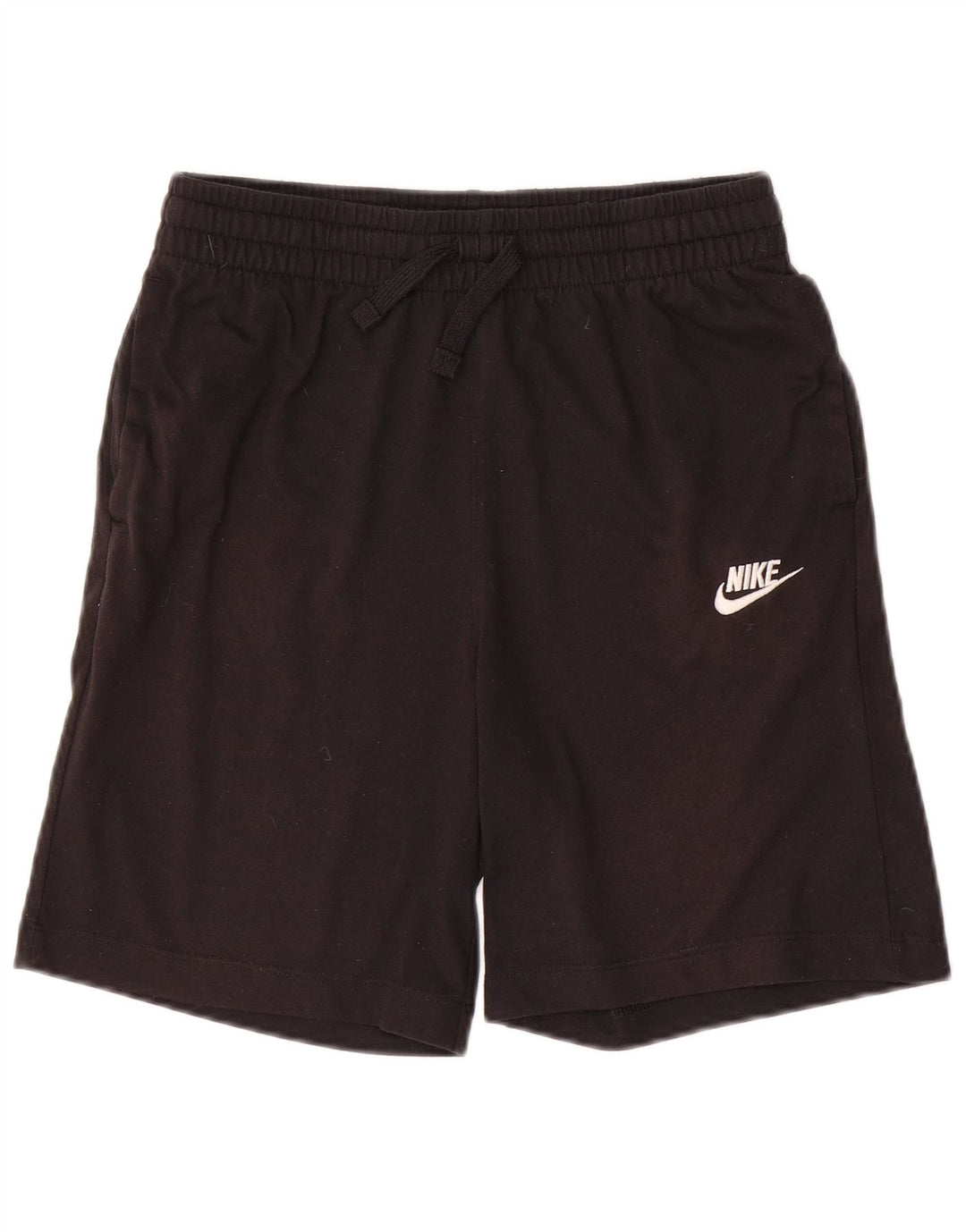 NIKE Boys Standard Fit Sport Shorts 13-14 Years XL Black Polyester