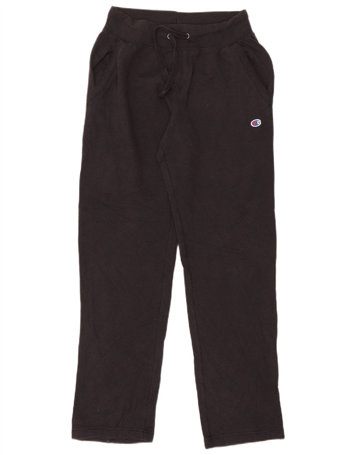 CHAMPION Womens Tracksuit Trousers UK 14 Medium  Black Polyester