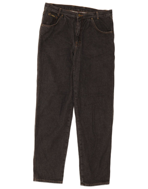 Explorer Mens Tapered Jeans W34 L32 Grey Cotton