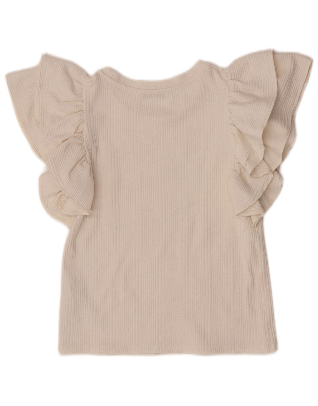 Zara Womens Crop Blouse Top UK 12 Medium White Polyester