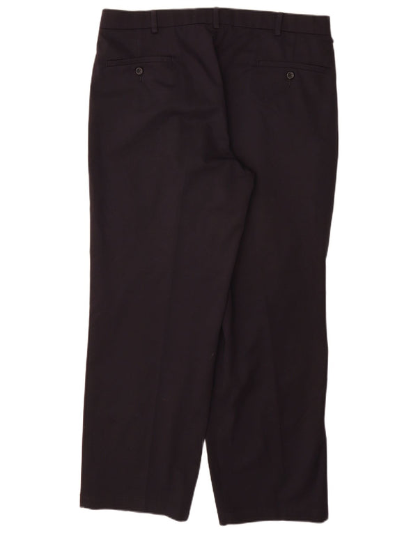 DOCKERS Mens Relaxed Fit Pegged Chino Trousers W36 L30 Navy Blue Cotton