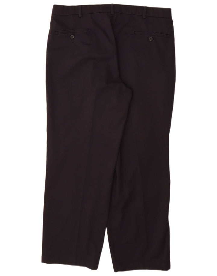 DOCKERS Mens Relaxed Fit Pegged Chino Trousers W36 L30 Navy Blue Cotton