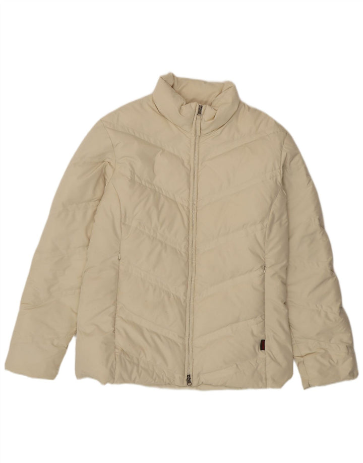 Invicta Womens Padded Jacket UK 16 Large Off White Polyester