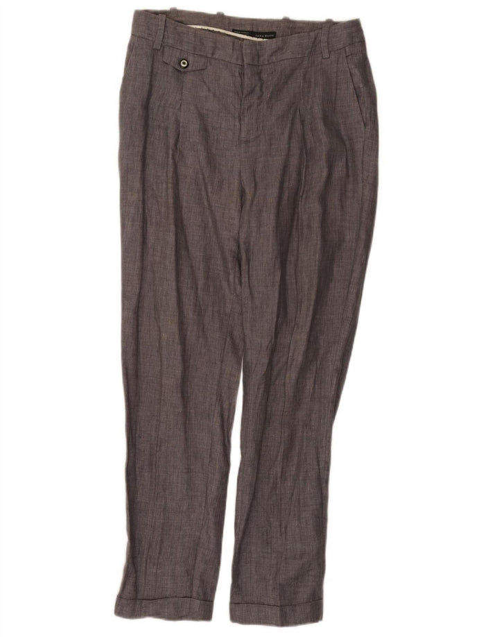 Zara Womens Straight Chino Trousers Medium W28 L27 Grey