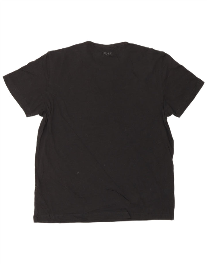 HUGO BOSS Mens Modern Fit Graphic T-Shirt Top Large Black