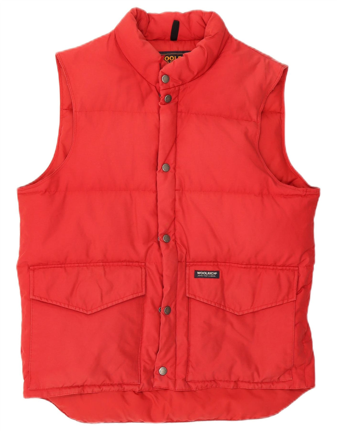 WOOLRICH Mens Padded Gilet UK 38 Medium Red